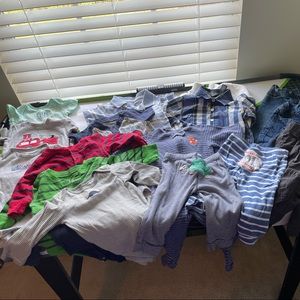 Baby Boys 6-9 month and 9 month clothing bundle